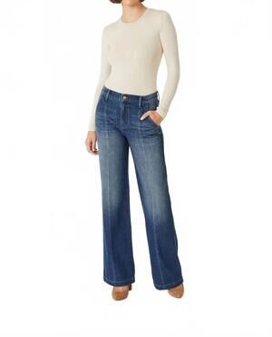 NEW LEVEL99 shelby trouser jean in stone wash blue